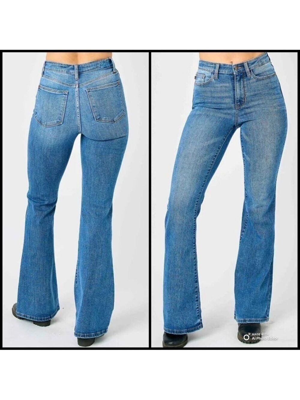 Carolina Blues Vintage Medium Flare Y2K Jeans - Picture 1 of 6